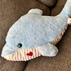Light Blue Dolphin Plush Toy